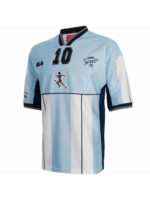 MARADONA argentina special version commemorative retro soccer jersey match men's sportwear football shirt 2001